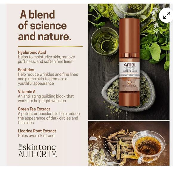 Ambi Even & Clear Under Eye Serum for All Skin Types; Anti Aging Formula NEW - Picture 4 of 4